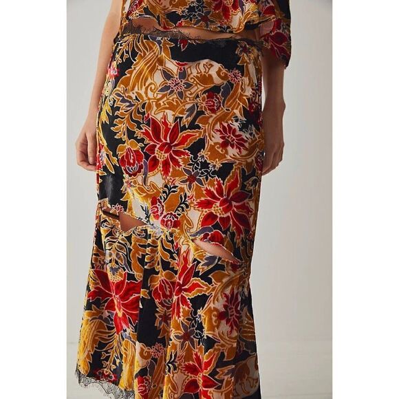 NWT FREE PEOPLE Sz M BALI WILDEST DREAM HALF SLIP MIDI SKIRT - Picture 3 of 4